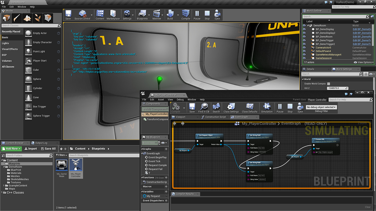 Unreal Engine Screen
