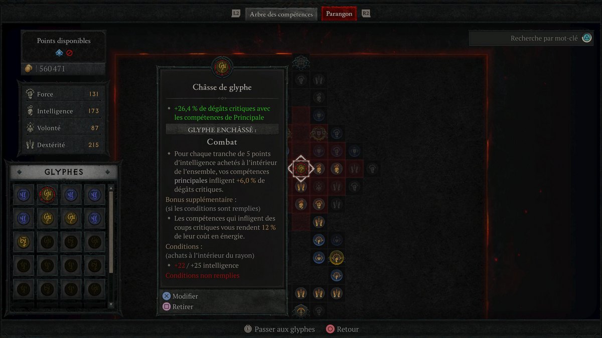 Le système de Parangon de Diablo IV est nettement plus élaboré que celui du III © Robin (PS5)