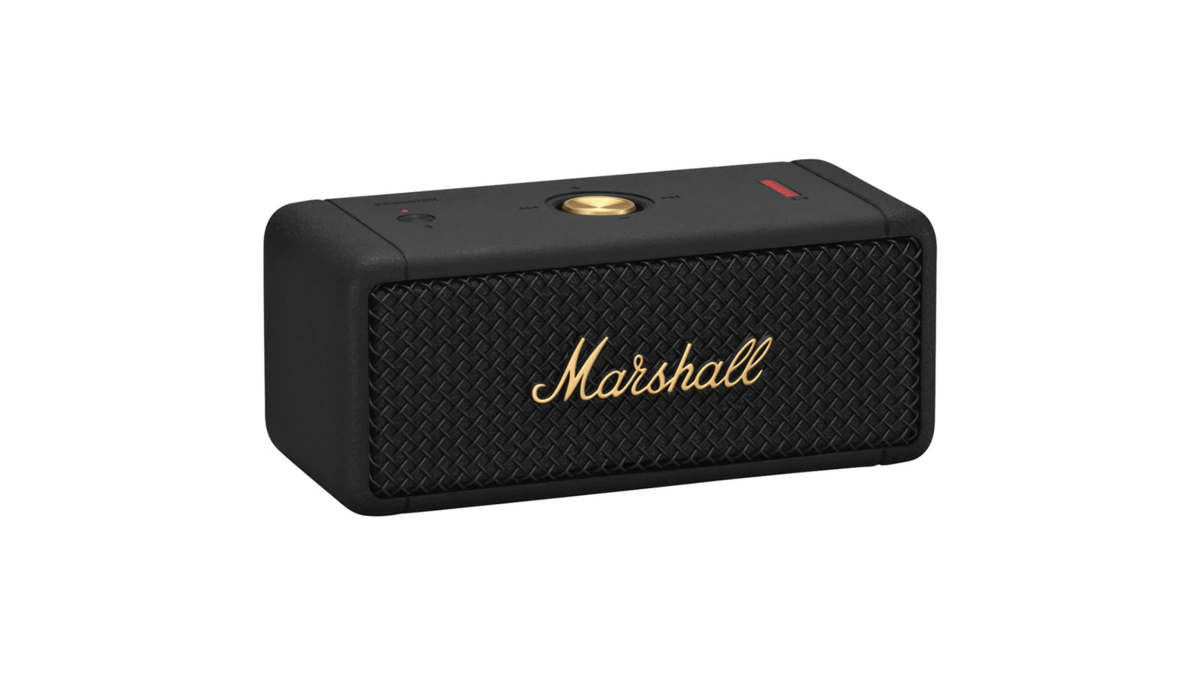 L'enceinte Bluetooth Marshall Emberton BT Black & Brass