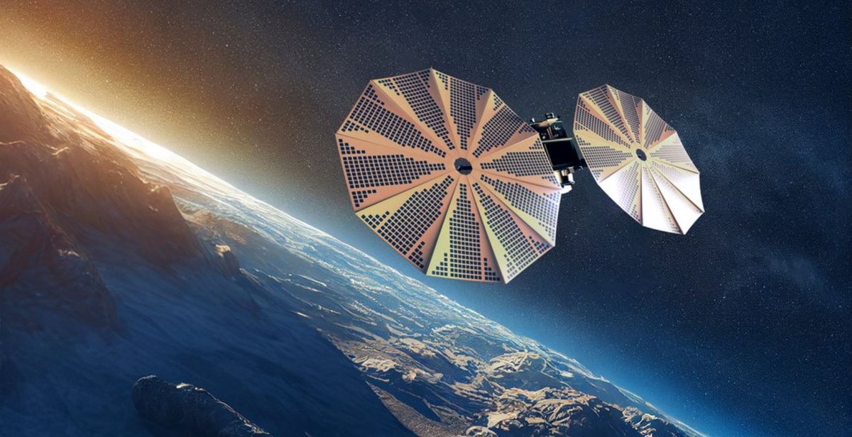 La sonde MBR Explorer sera dotée de panneaux solaires d'environ 7 mètres de diamètre © MBRSC