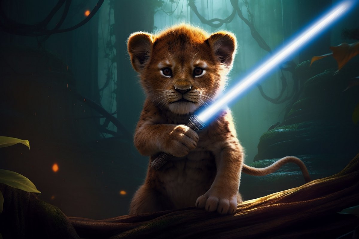 lion king feat star wars © Midjourney for Clubic.com
