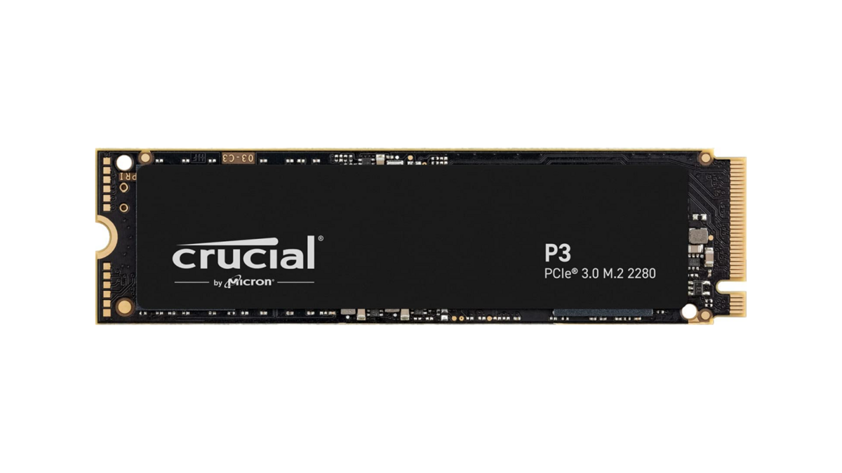 Le SSD Crucial P3 version 1 To, un SSD M.2 NVMe (PCIe Gen 3 x4)
