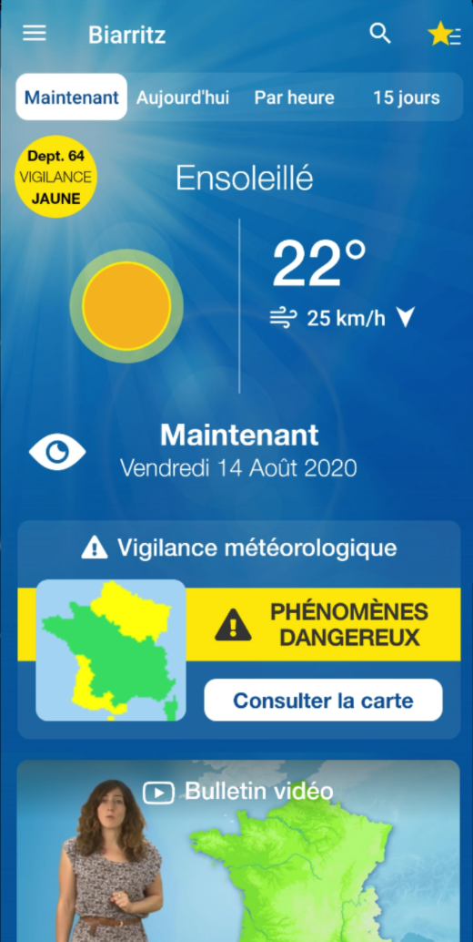 Météo France screenshot 1