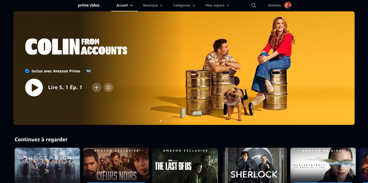 Prime Video 2023 © Capture d'écran Clubic