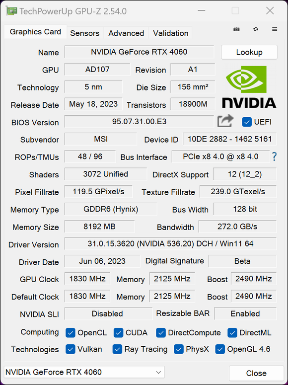 Test de la GeForce RTX 4060 : notre avis complet sur cette carte graphique