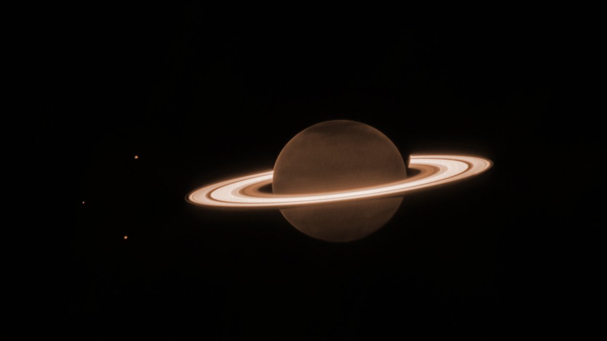 Saturne et ses anneaux... Qui brillent !? © NASA, ESA, CSA, STScI, M. Tiscareno (SETI Institute), M. Hedman (University of Idaho), M. El Moutamid (Cornell University), M. Showalter (SETI Institute), L. Fletcher (University of Leicester), H. Hammel (AURA), J. DePasquale (STScI)