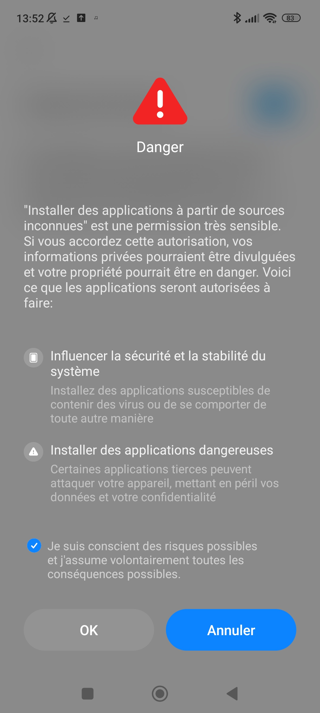 APK permission unknown sources