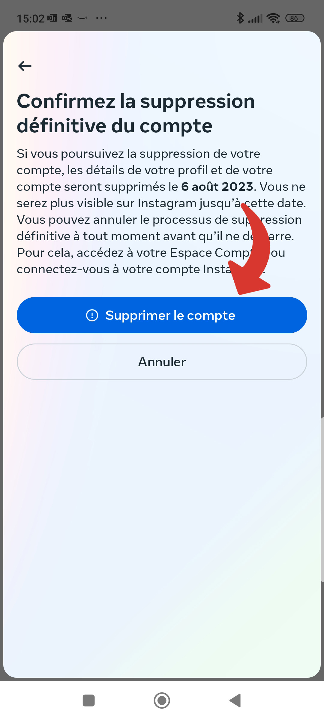thread - permanent deletion