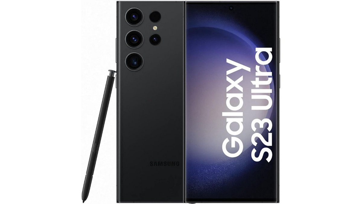 Le smartphone Samsung Galaxy S23 Ultra avec le stylet S-Pen inclus