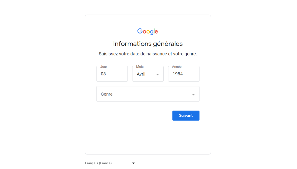 gmail informations compte © clubic.com