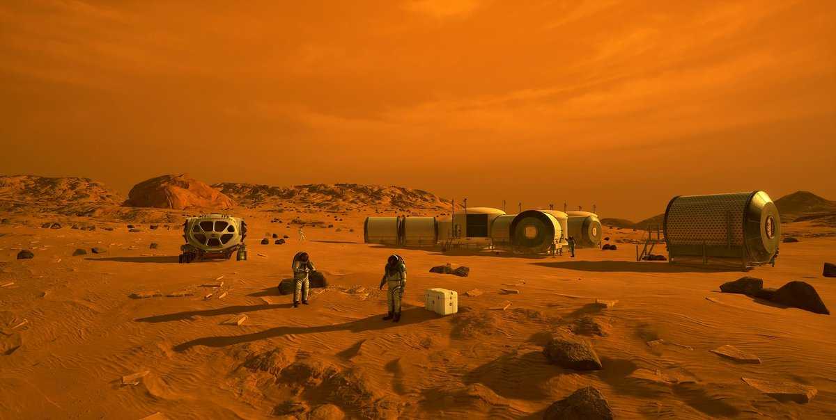 La simulation d'une éventuelle colonie humaine sur Mars © NASA