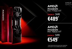 AMD officialise les Radeon RX 7800 XT et RX 7700 XT pour jouer en 1440p