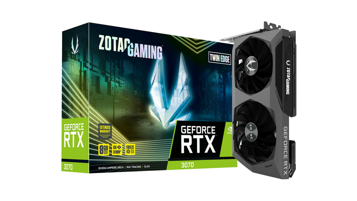 La carte graphique Zotac Gaming GeForce RTX 3070 Twin Edge LHR