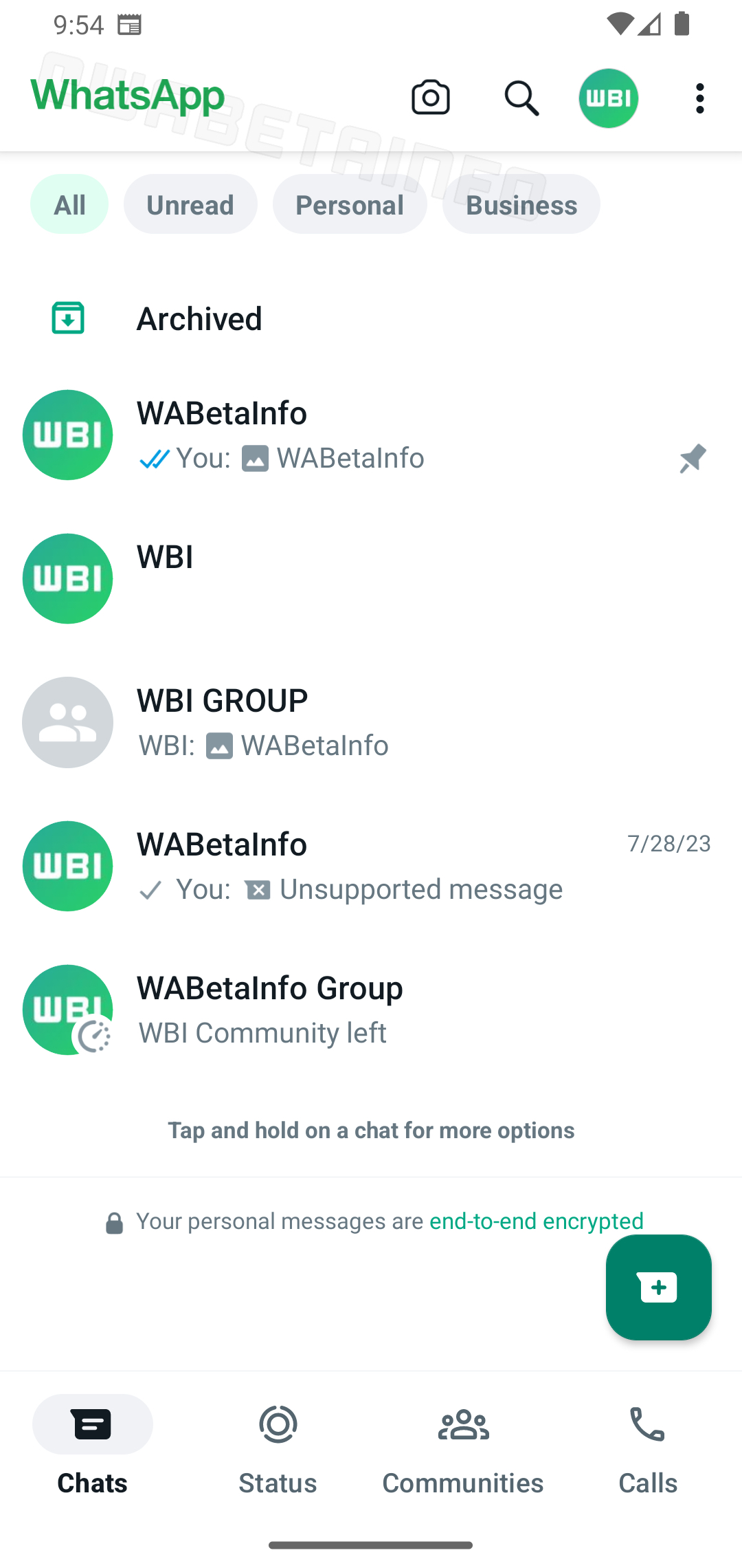 WhatsApp 2.23.13.16 © © WABetaInfo