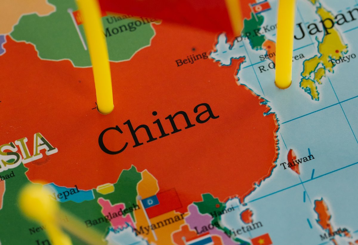 Une carte de la Chine © Lara Jameson / Pexels
