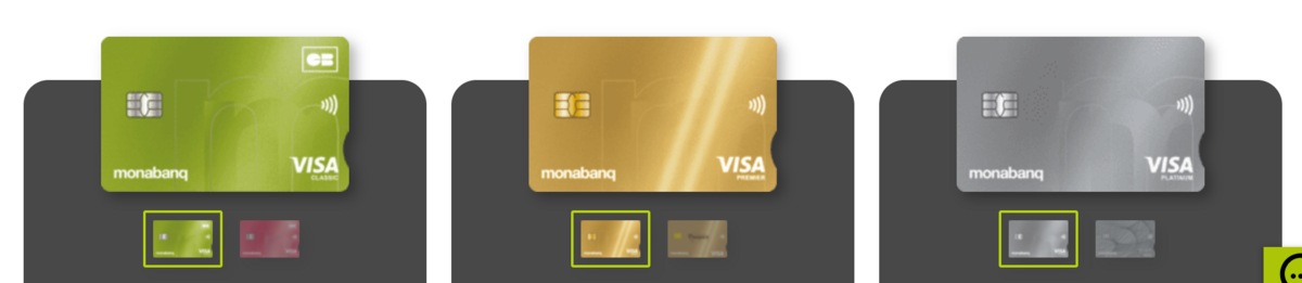 Monabanq cartes bancaires © Monabanq.com