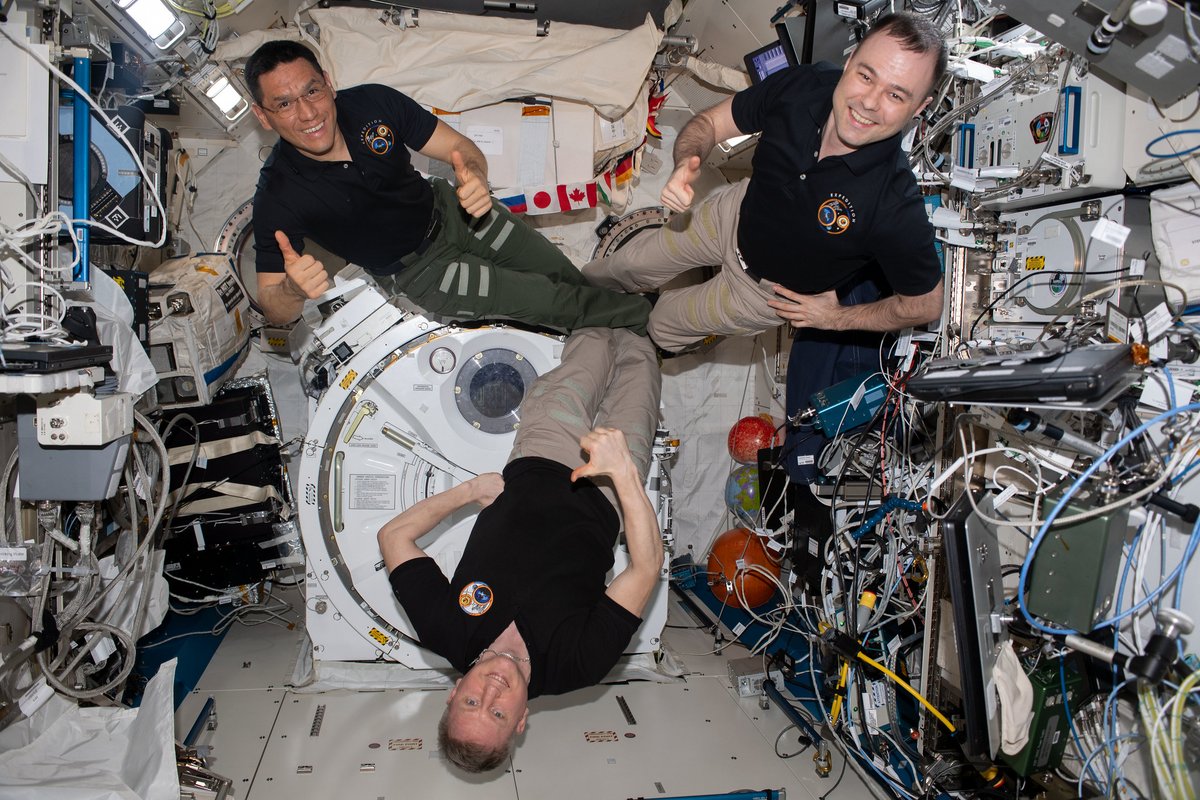 Ces trois astronautes sont à présent en orbite depuis 356 jours ! © NASA