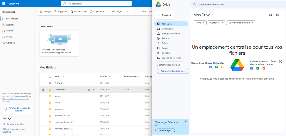 Glissez et déposez les fichiers sur Google Drive