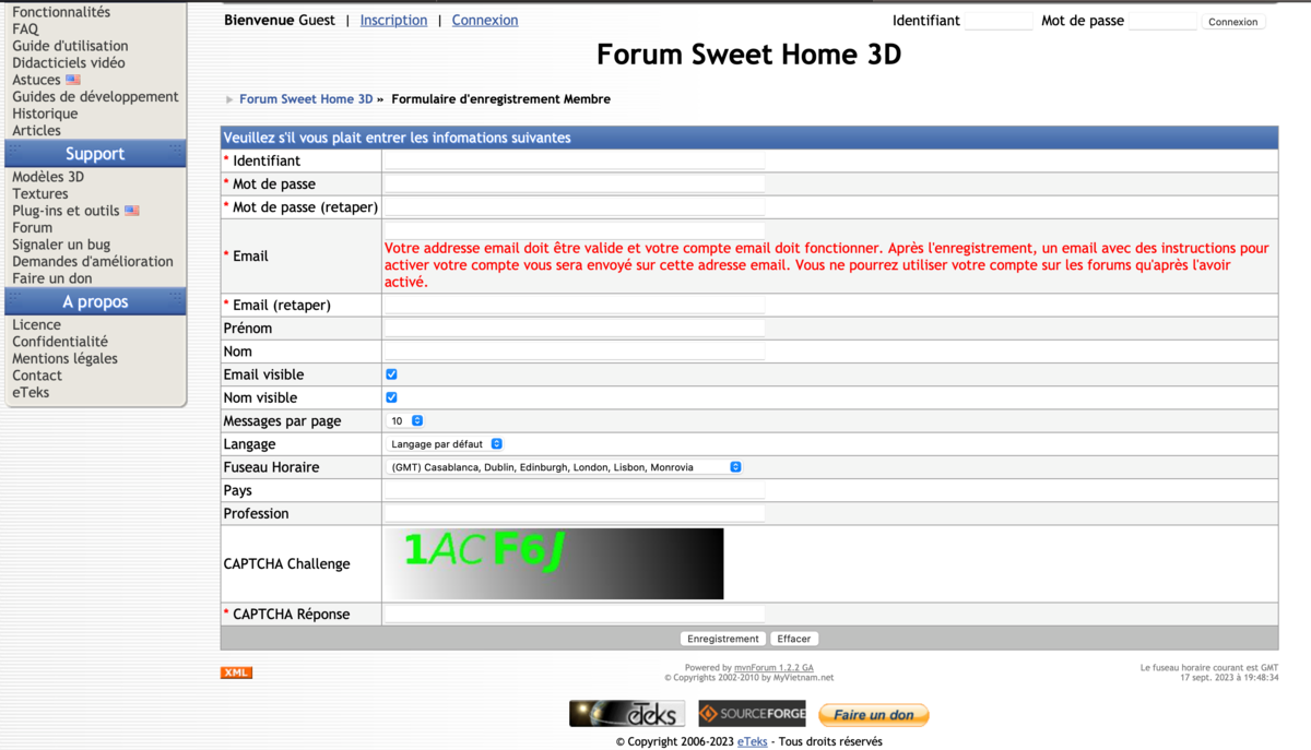 Comment utiliser Sweet Home 3D ? © https://www.sweethome3d.com/support/forum/registermember