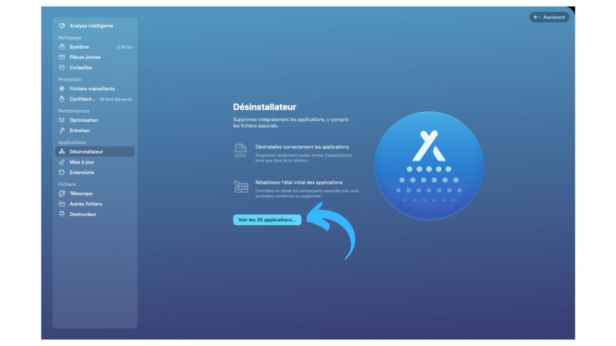 CleanMyMac Desinstallateur 1 © © MacPaw