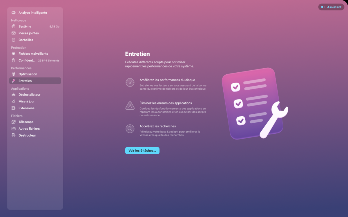 CleanMyMac Entretien © © MacPaw