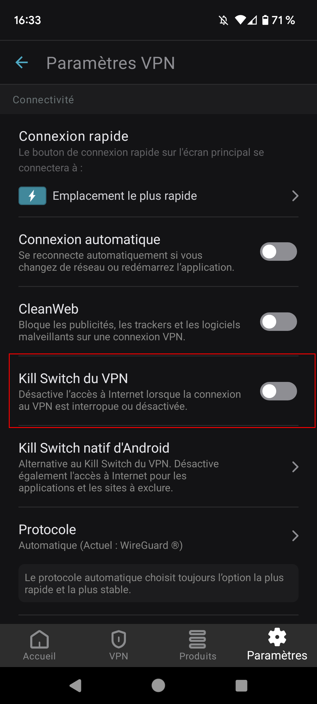 Surfshark - Kill Switch Android