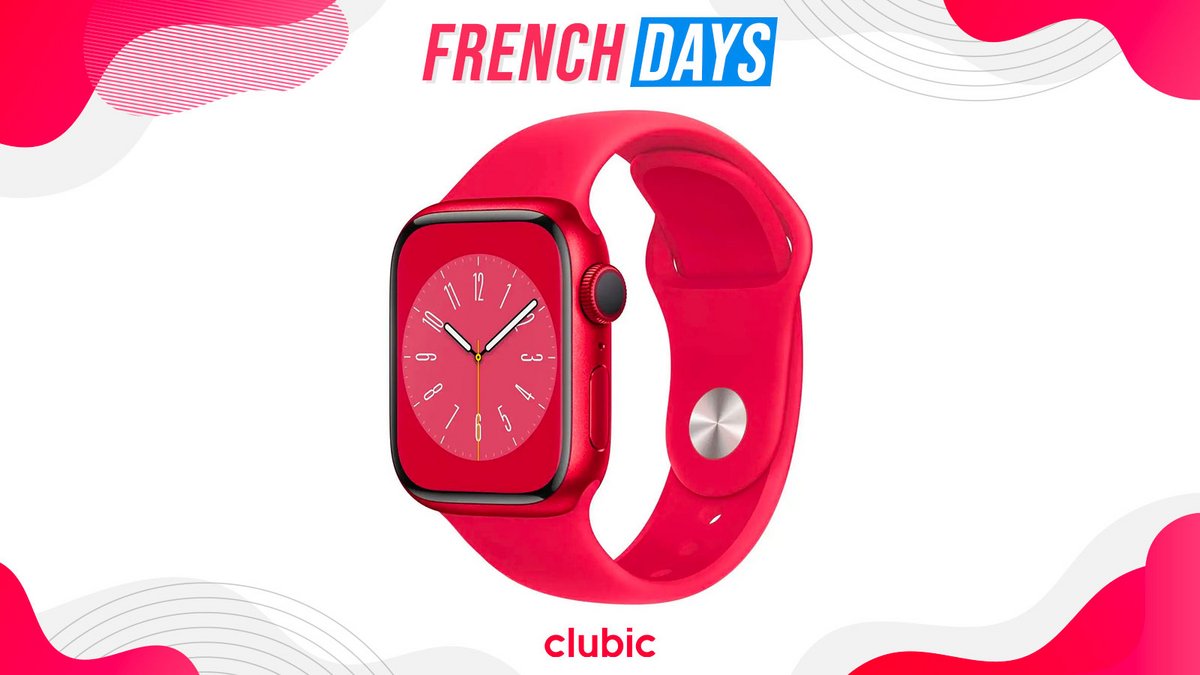 L'Apple Watch Series 8 à prix canon pour les French Days 