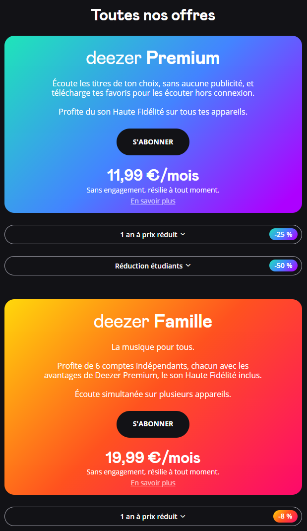 Vous êtes abonné à Deezer ? Encore une nouvelle qui ne va pas vous plaire