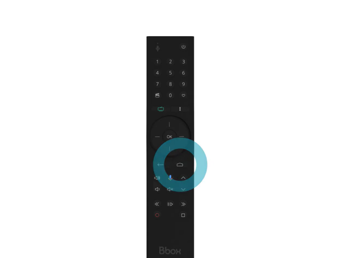Télécommande du décodeur TV Bbox 4K HDR © Bouygues Telecom