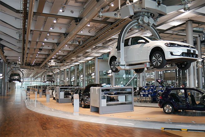 L'usine Volkswagen de Dresden en Allemagne