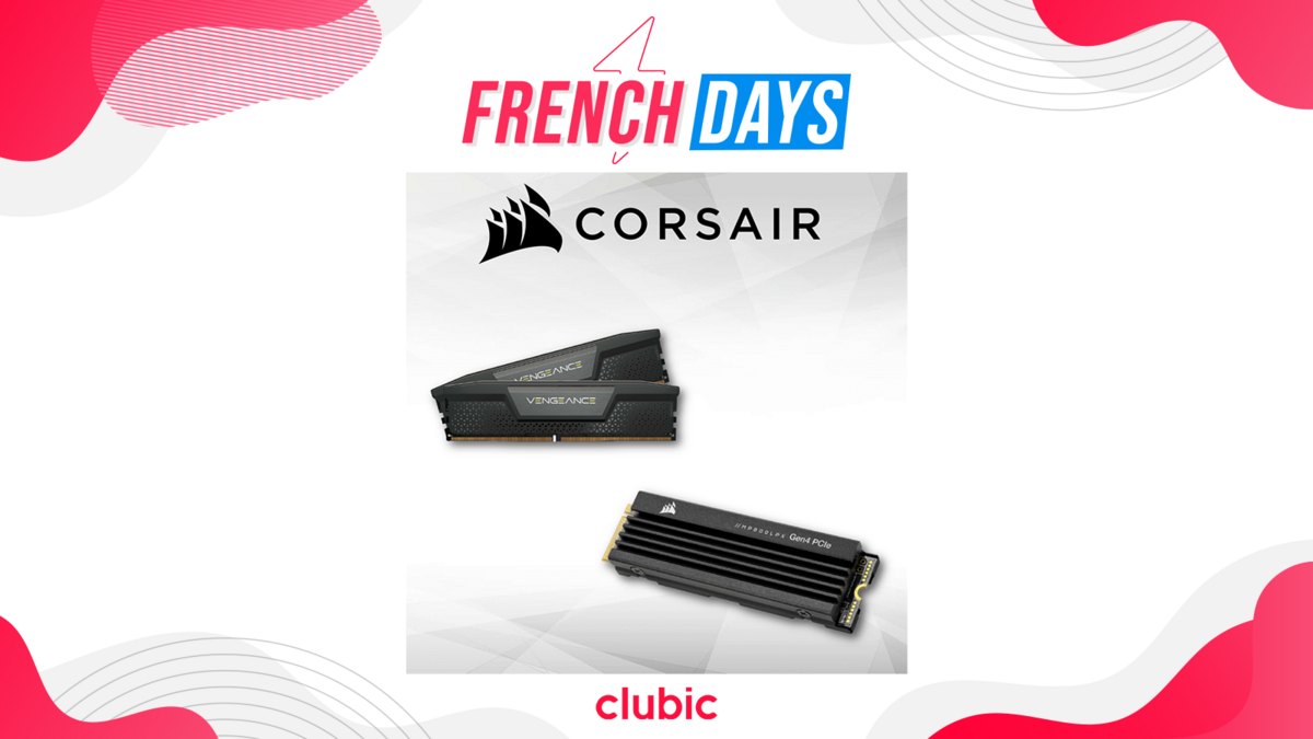 Ce pack Corsair avec 32 Go de RAM et un SSD 1 To à prix fou pour les French  Days
