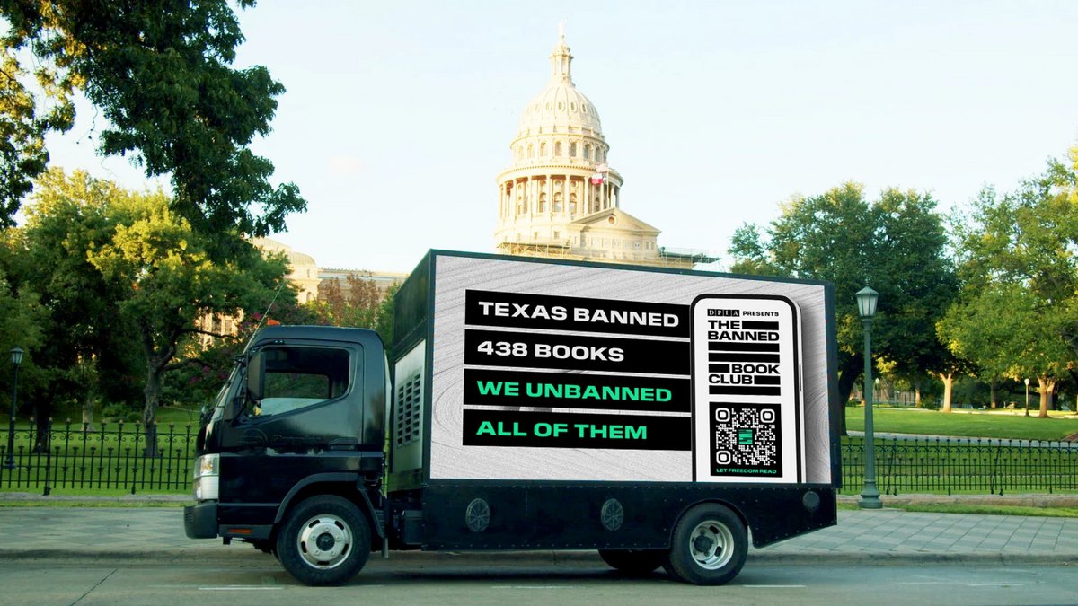 L'un des camions promotionnels de The Banned Book Club © The Banned Book Club