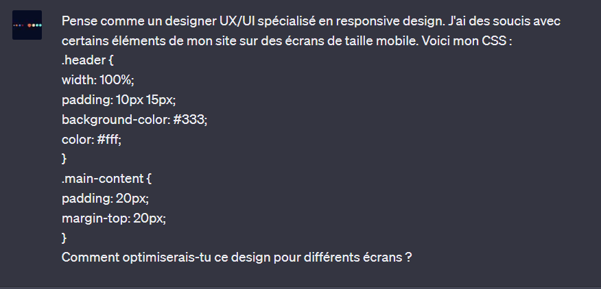 ChatGPT prompt dev web responsive design 1