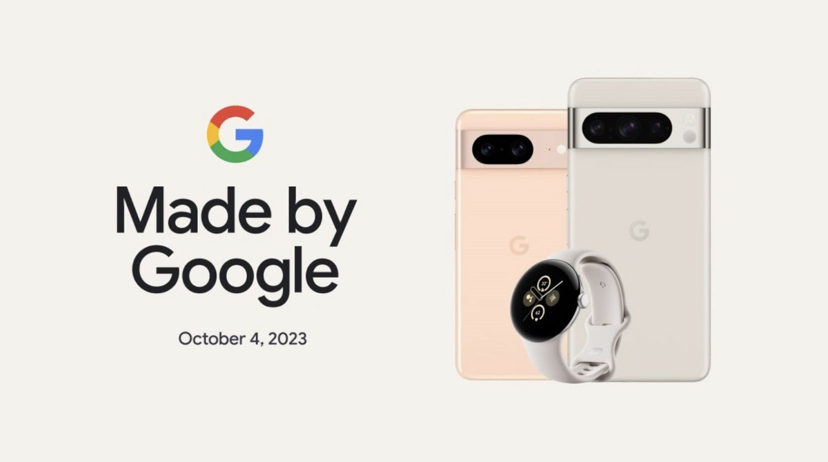 Les nouveaux Pixel 8 et Pixel 8 Pro seront annoncés le 4 octobre à 16 h © Google