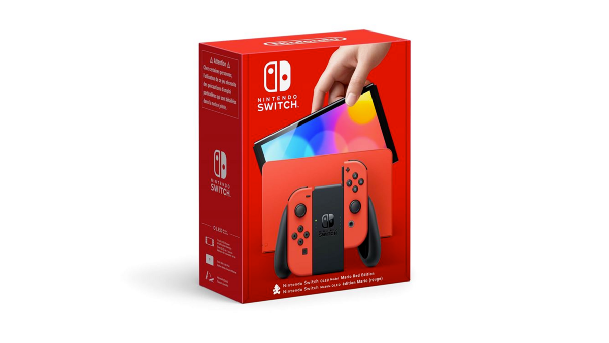 La console Nintendo Switch OLED collector rouge Mario