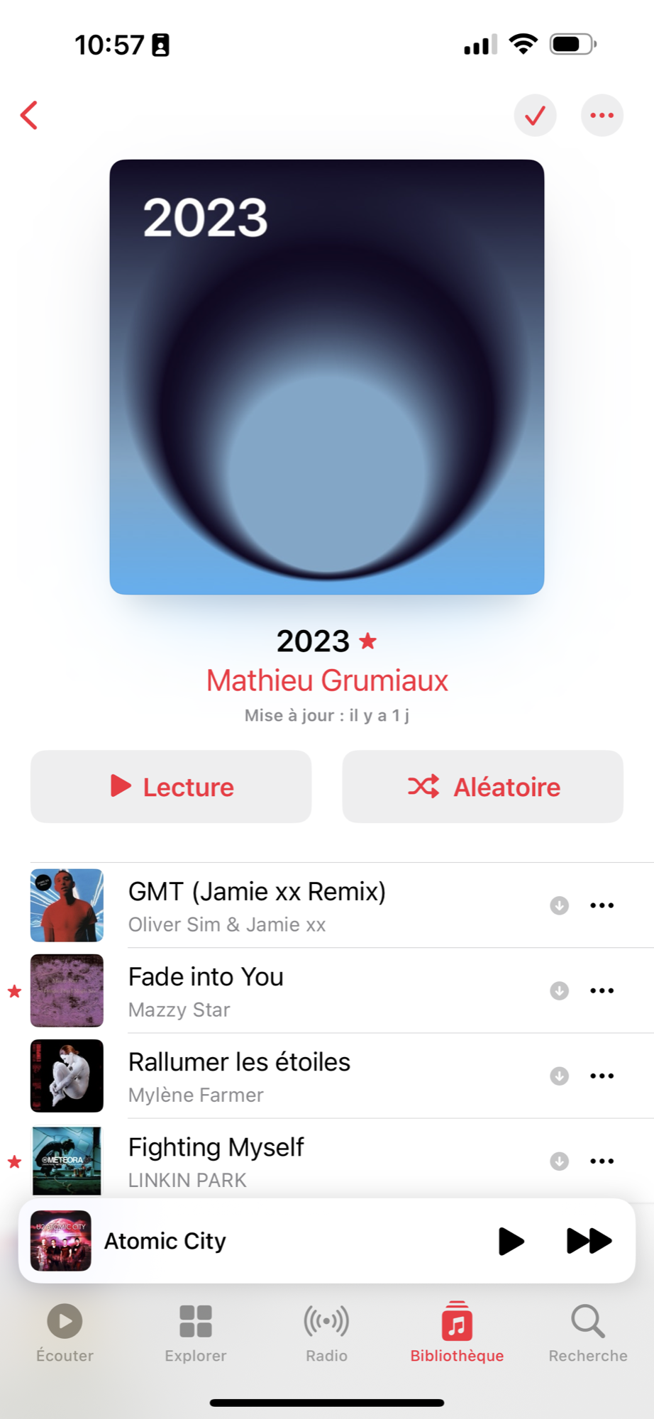 iOS 17.1 Music © © Mathieu Grumiaux for Clubic