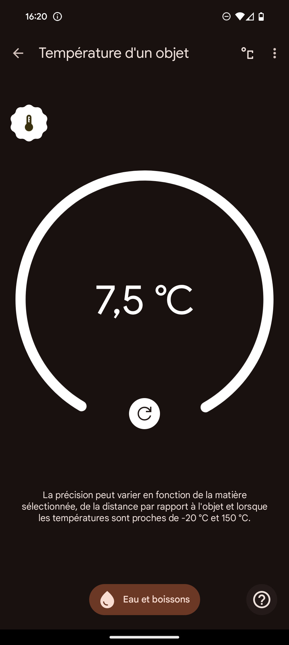 Thermomètre Google Pixel