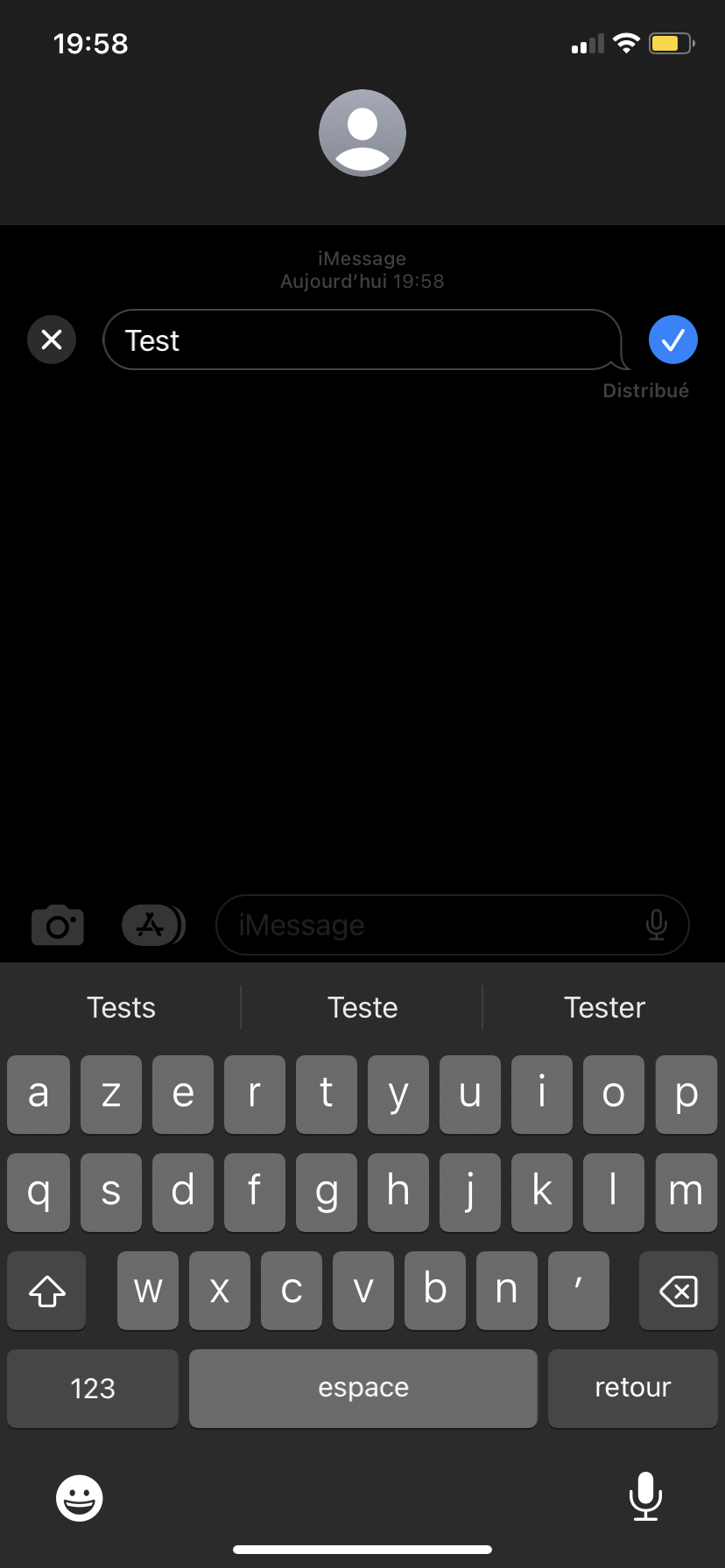 Vous pouvez à présent modifier votre message