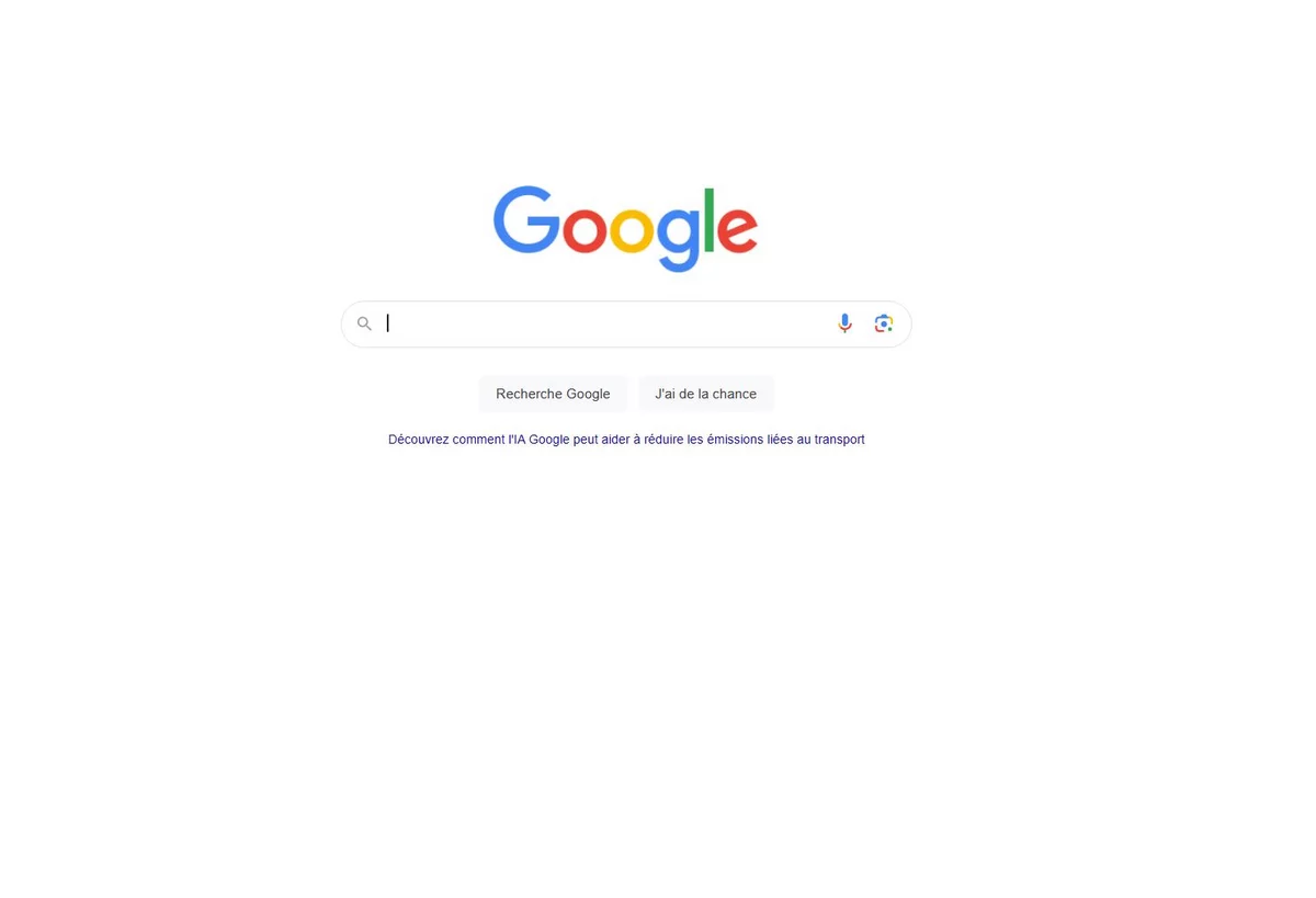 Google Page accueil France © © Google