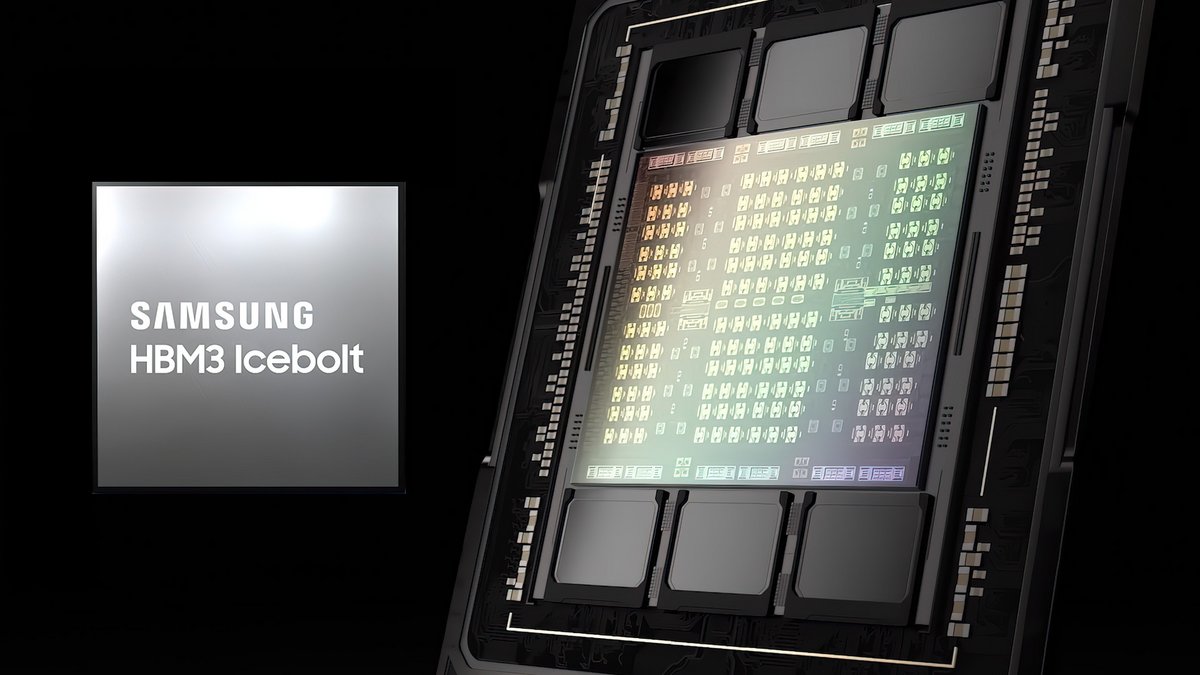 La HBM3 de Samsung utilisée sur les GPU Hopper de NVIDIA © NVIDIA/Samsung