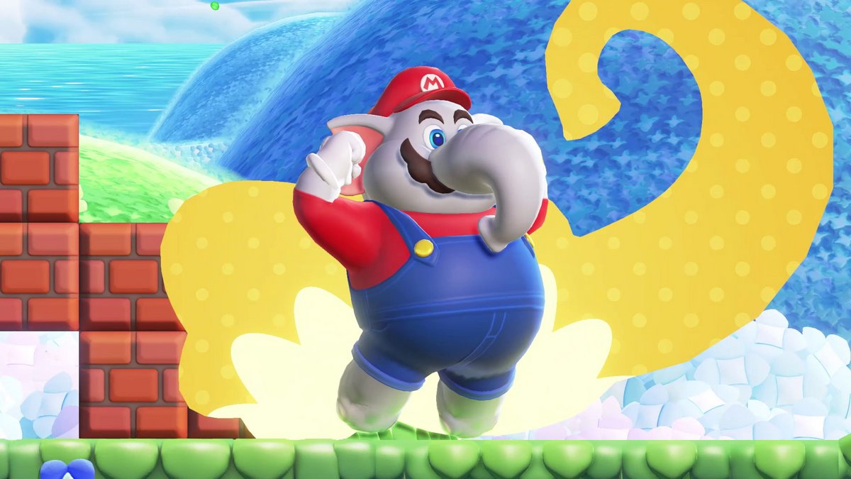 Mario est déjà prêt à balayer les leaks du bout de sa trompe  © Nintendo