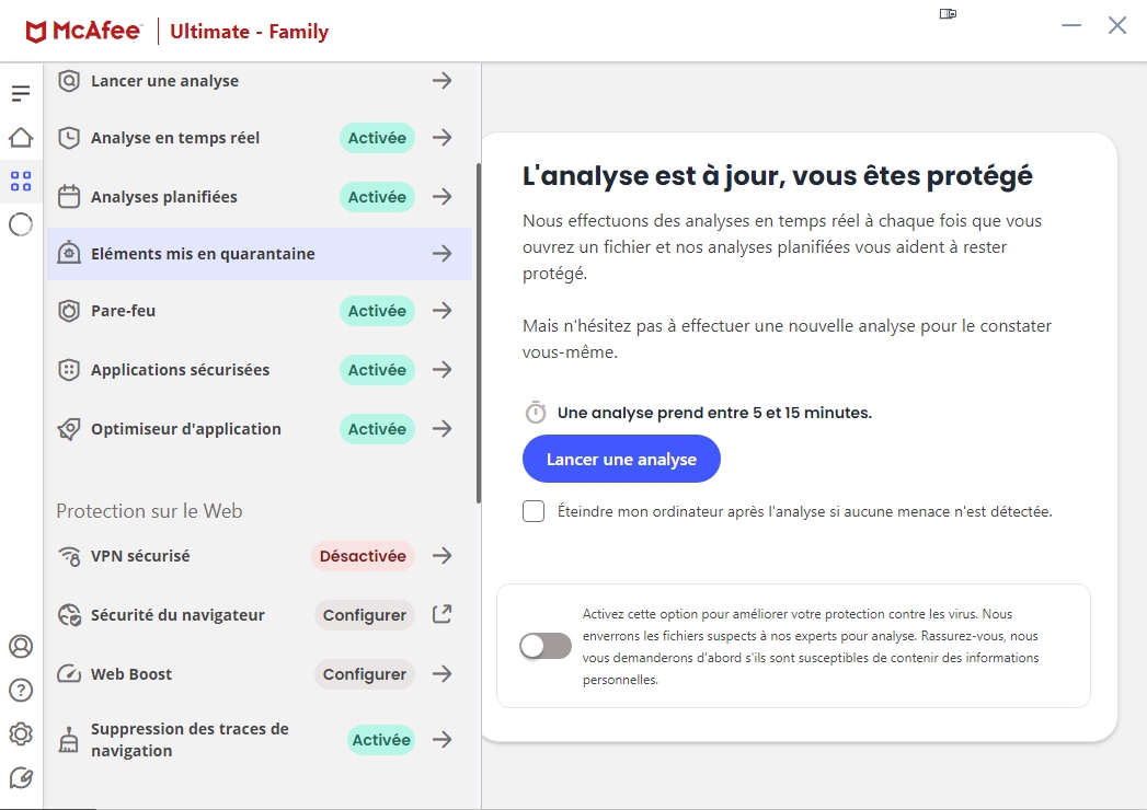 Avis McAfee+ Ultimate (2024) : une nouvelle protection boostée à l’IA