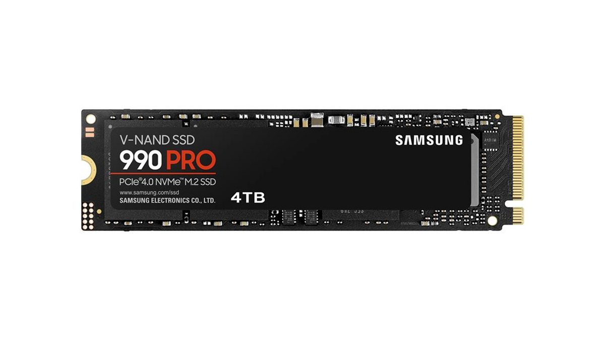 Le SSD interne Samsung 990 Pro, ici en version 4 To