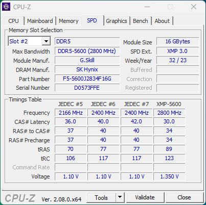 G.Skill Ripjaws S5 DDR5-5600 CL28 © Nerces