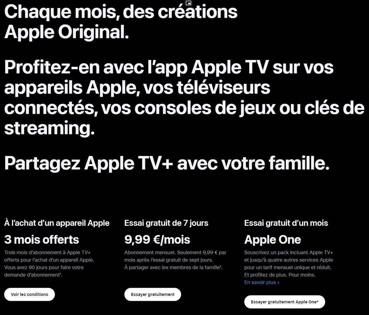 La hausse est officielle sur le site d'Apple TV+. © Clubic