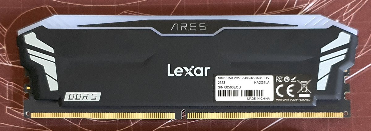 Lexar ARES DDR5-6400 CL32 © Nerces