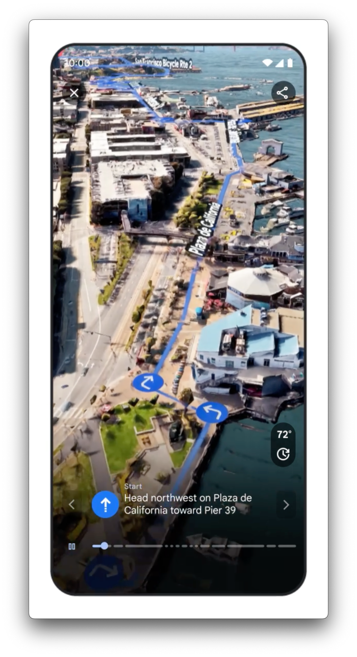 Récemment, Google a lancé Immersive View, qui permet d'obtenir une reproduction ultra-réaliste d'une ville © Google