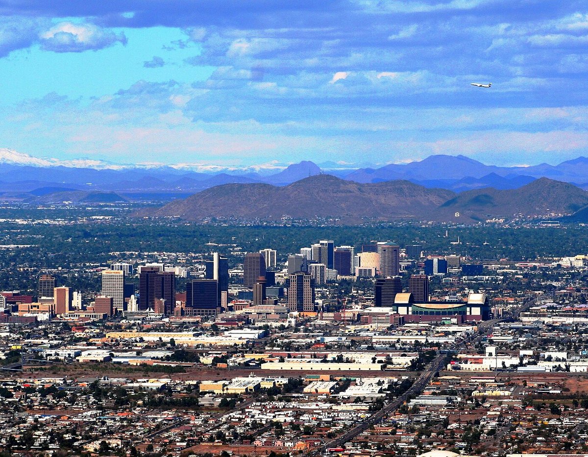 Phoenix, située au sud-ouest des Etats-Unis, est la capitale de l'Arizona  ©  DGustafson / Wikipedia
