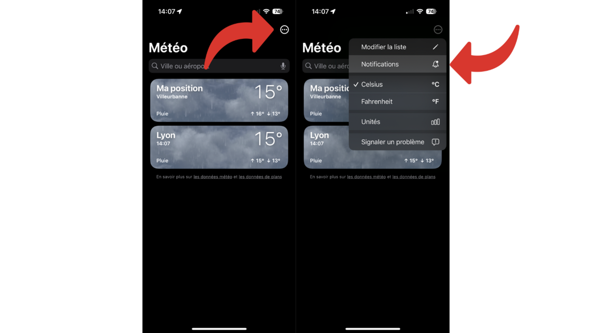 Comment recevoir des alertes météo sur l&#039;iPhone ? 3