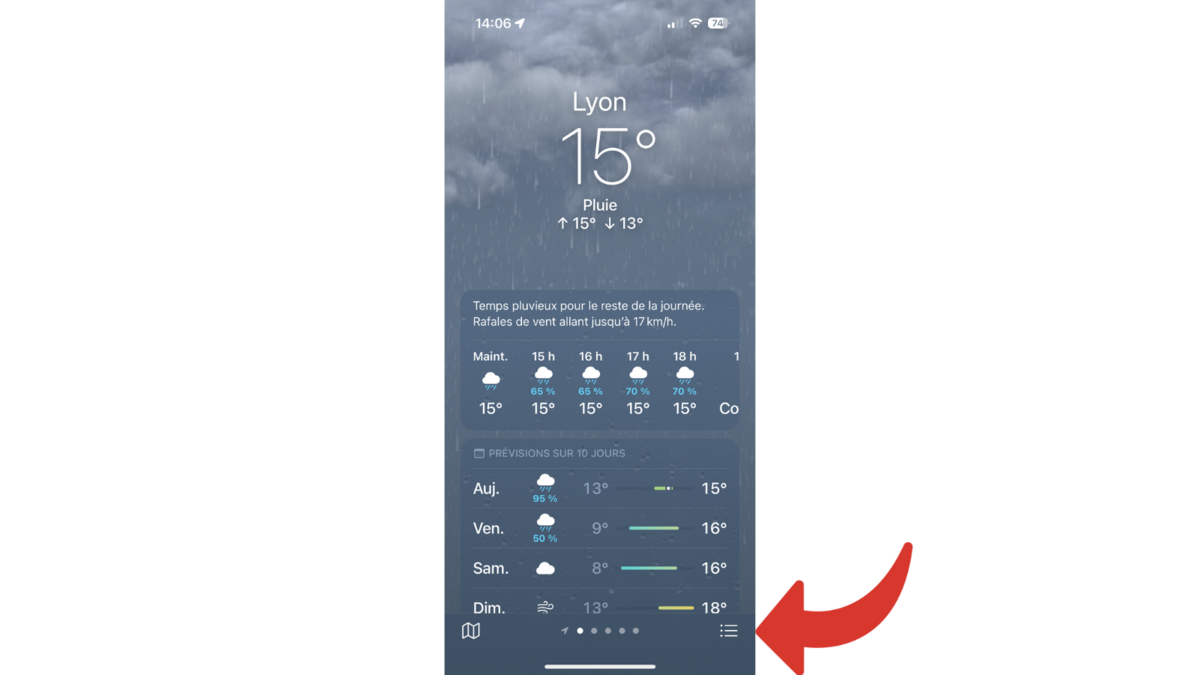 Comment recevoir des alertes météo sur l&#039;iPhone ? 2